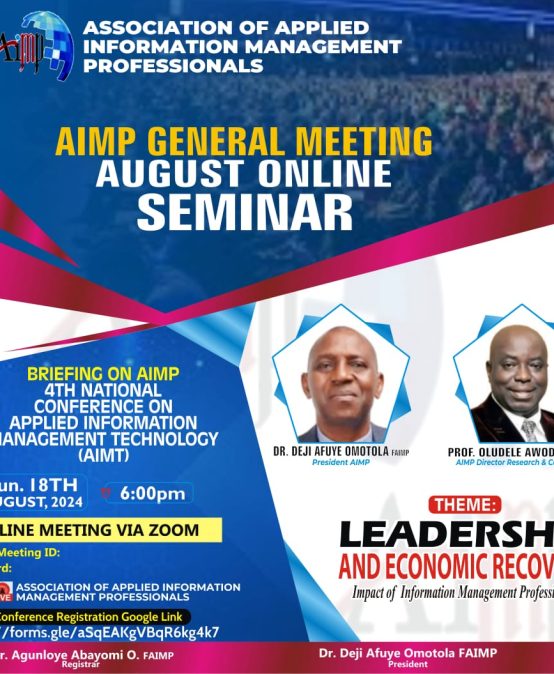 AIMP GENERAL MEETING (August online Seminar)